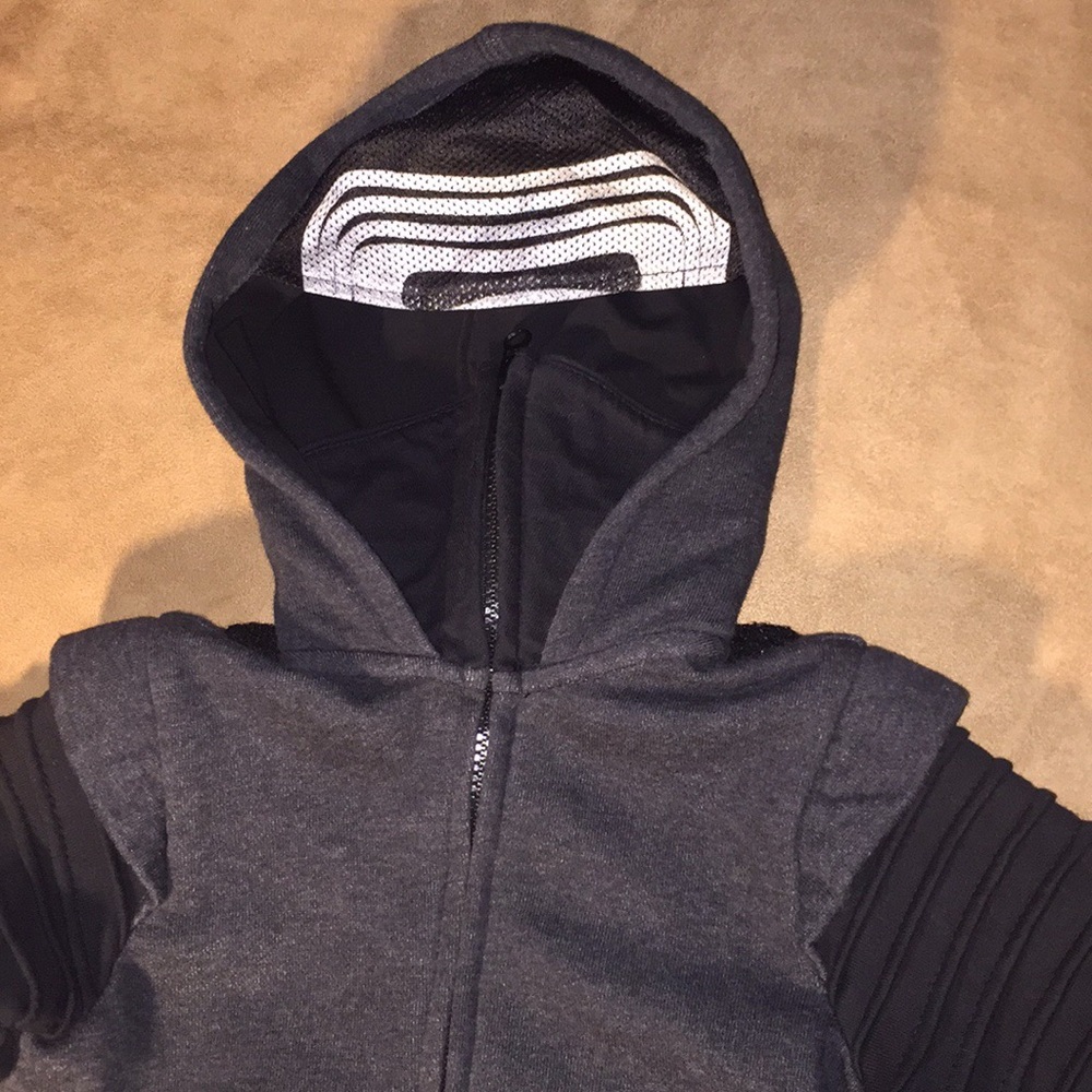 masked Star Wars Disney store zipper up hoodie